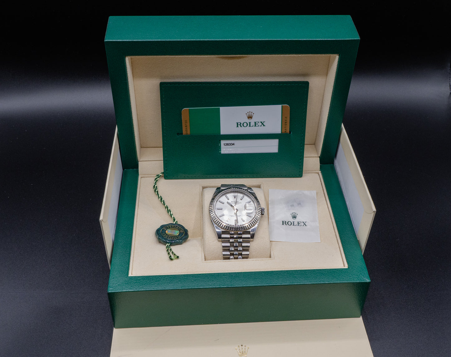 Rolex Datejust 41 mit silbernem Zifferblatt und Jubilee Band