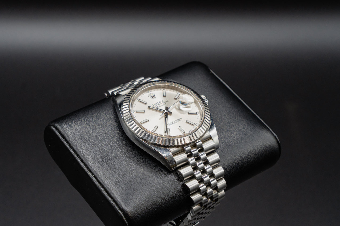 Rolex Datejust 41 mit silbernem Zifferblatt und Jubilee Band