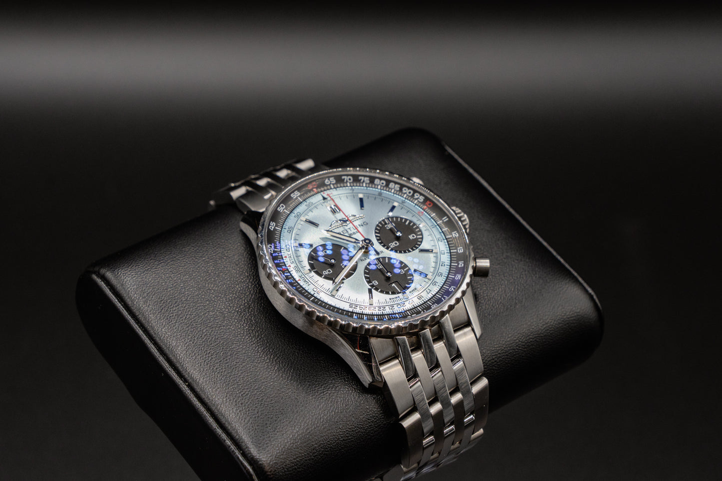 Breitling Navitimer B01 Chronograph 43 Zifferblatt Eisblau